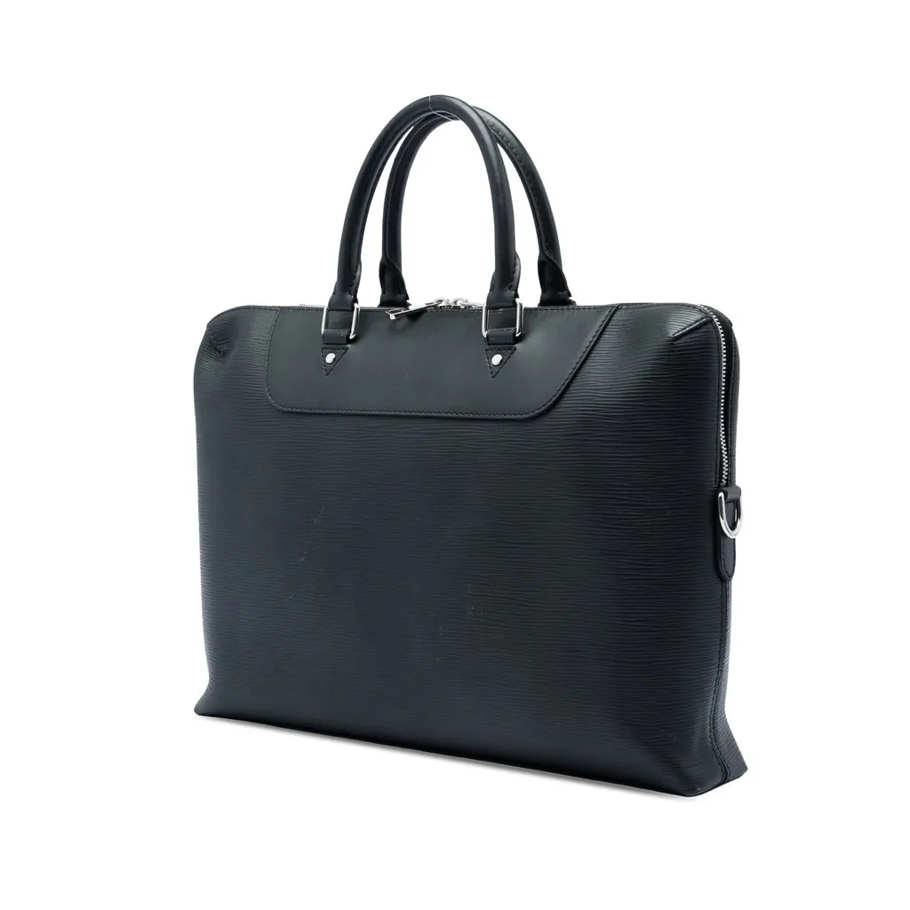 Louis Vuitton Epi Porte Documents Jour Black Leather Very good - Back View