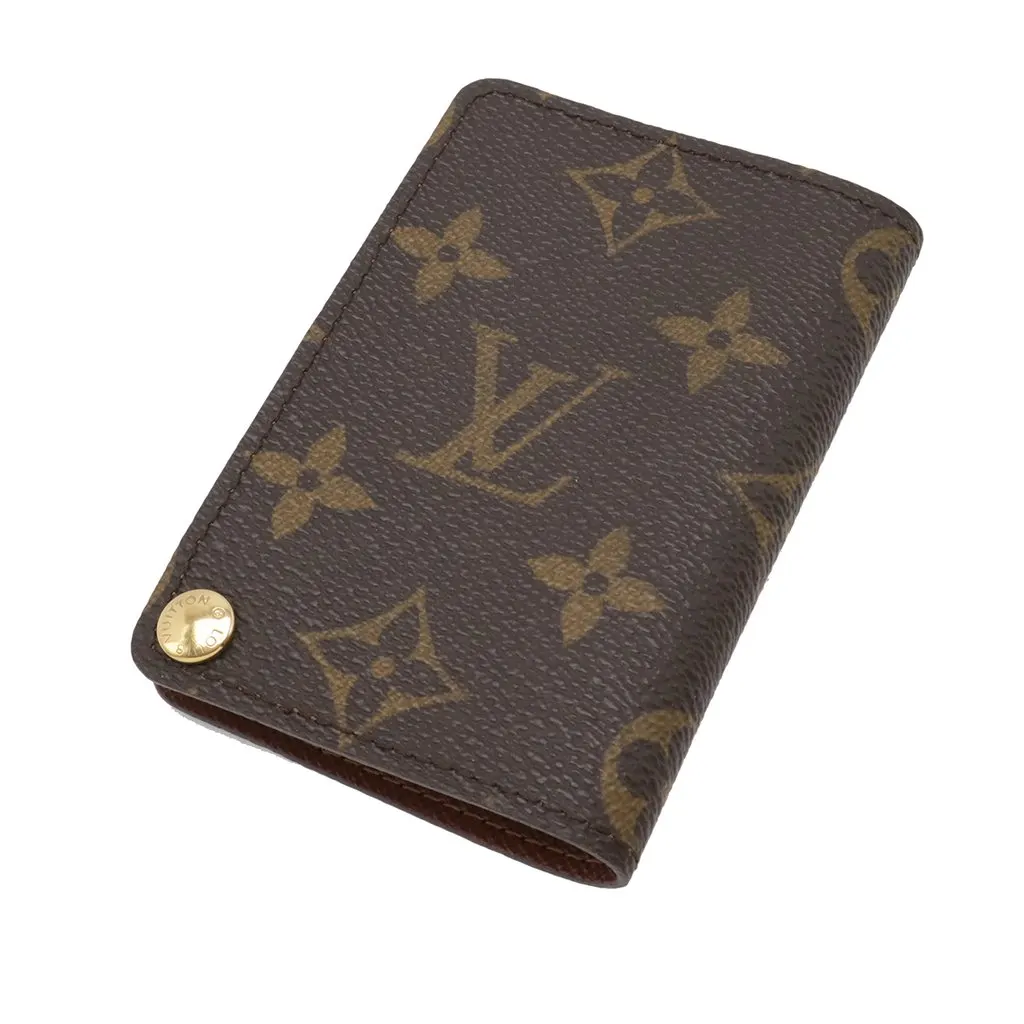 Louis Vuitton Monogram Porte Cartes Credit Pression Brown Very good - Back View