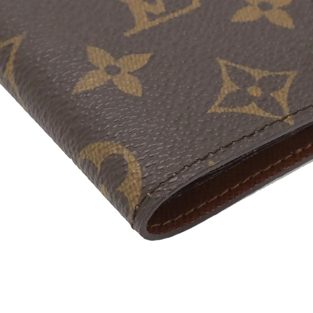 Louis Vuitton Monogram Porte Cartes Credit Pression Brown Very good - Model View