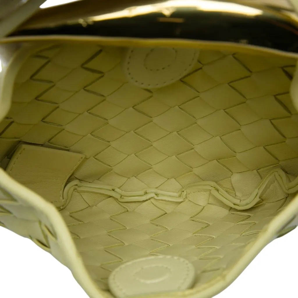 Bottega Veneta Mini Nappa Intrecciato Sardine Yellow Leather Very good - Model View