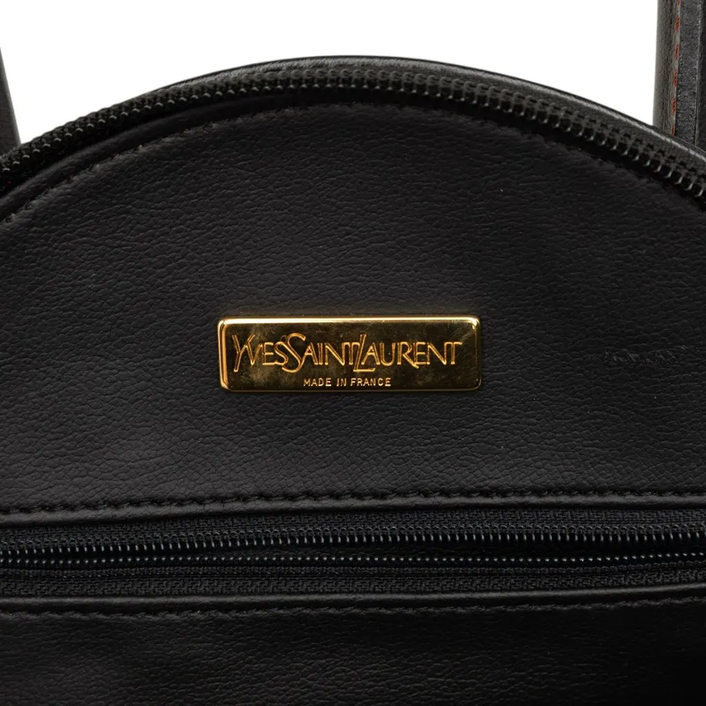 Saint Laurent Leather Y Cutout Satchel Black Leather Very good - Box View