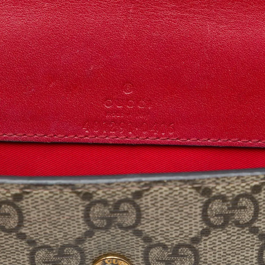 Gucci Mini GG Supreme Cherry Crossbody Beige Canvas Good - Box View