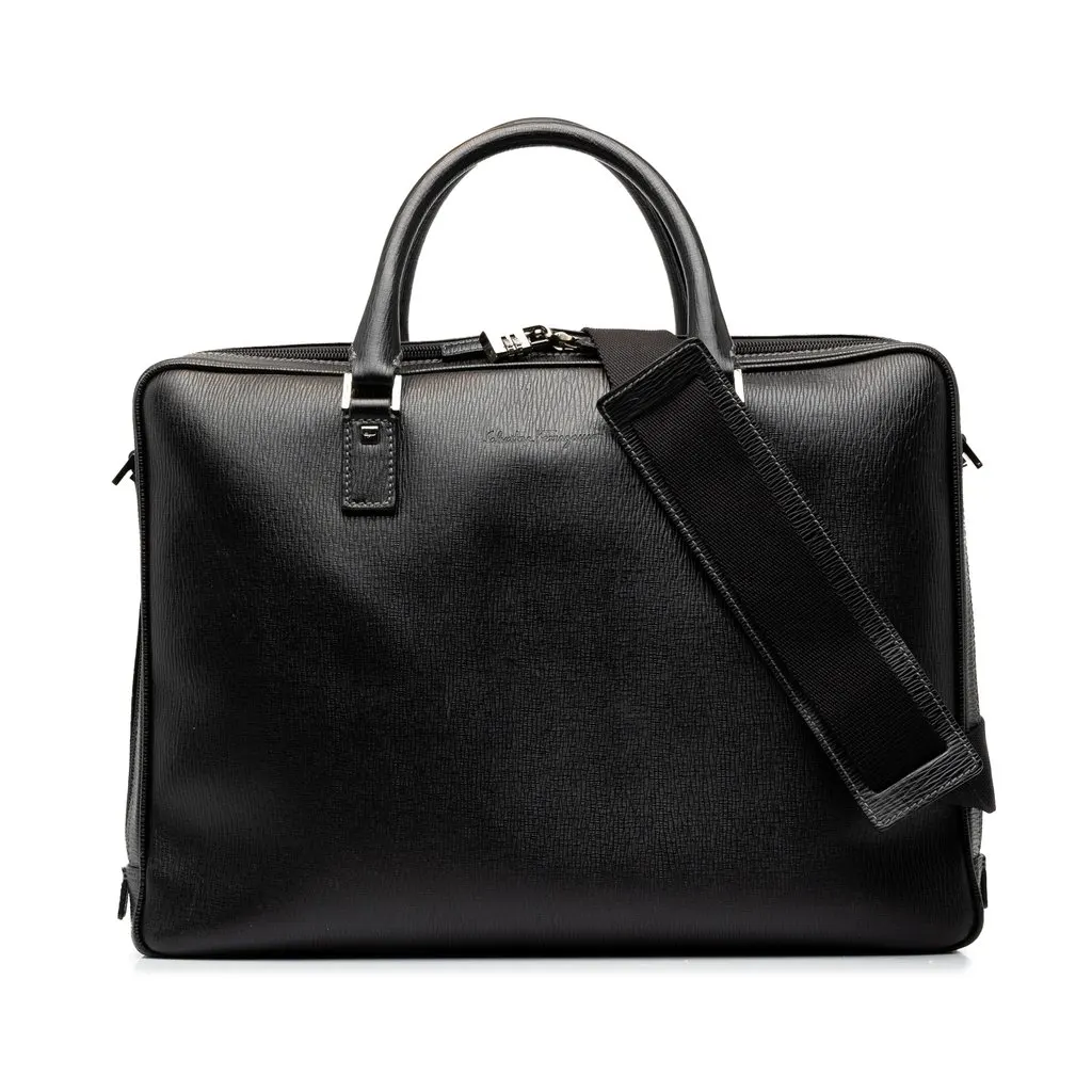 Salvatore Ferragamo جلد العجل Business حقيبة