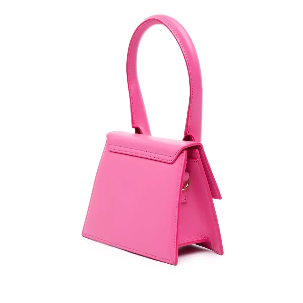Jacquemus Leather Le Chiquito Moyen Pink Leather Very good - Back View