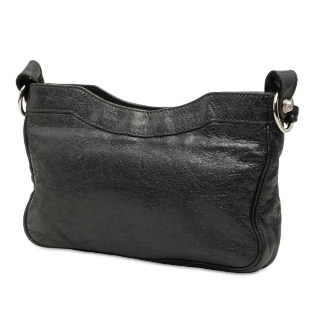 Balenciaga Lambskin Motocross Giant 12 Hip Crossbody Black Leather Very good - Back View
