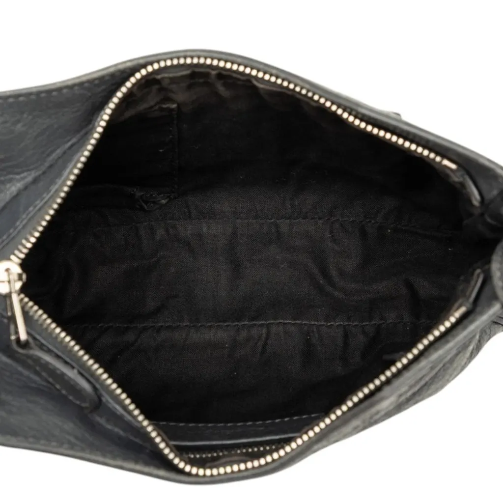 Balenciaga Lambskin Motocross Giant 12 Hip Crossbody Black Leather Very good - Model View