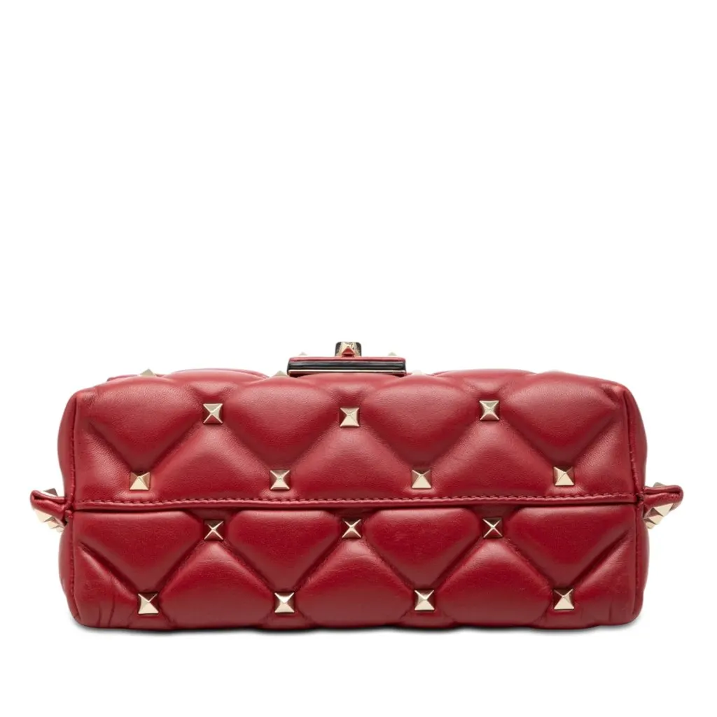 Valentino Nappa Candystud Crossbody Red Leather Very good - Inside View