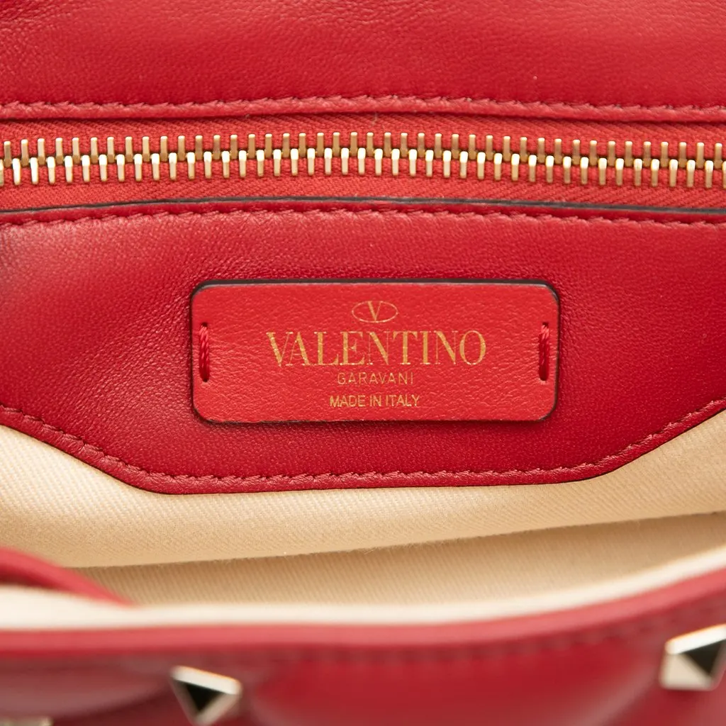 Valentino Nappa Candystud Crossbody Red Leather Very good - Box View