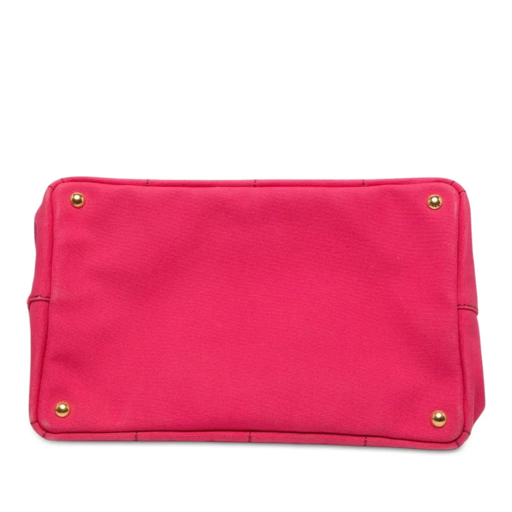 Prada Canvas Canapa Logo Tote Pink Canvas Very good - Inside View