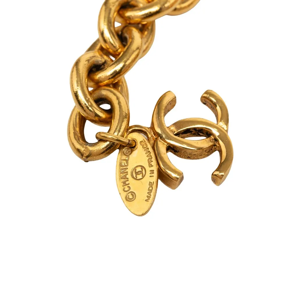 Chanel Gold Plated Quilted Triple CC Chain Belt Gold Metal Very good - Inside View