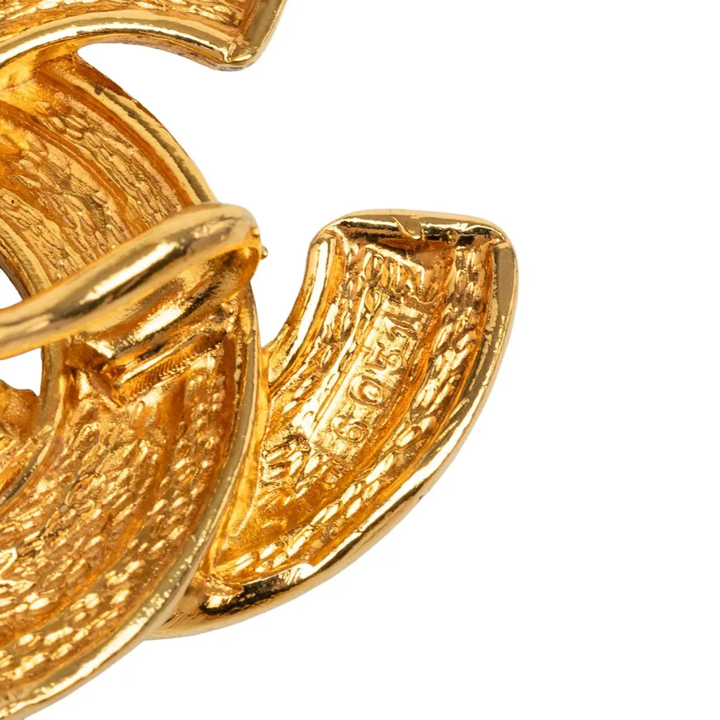 Chanel Gold Plated Quilted Triple CC Chain Belt Gold Metal Very good - Box View