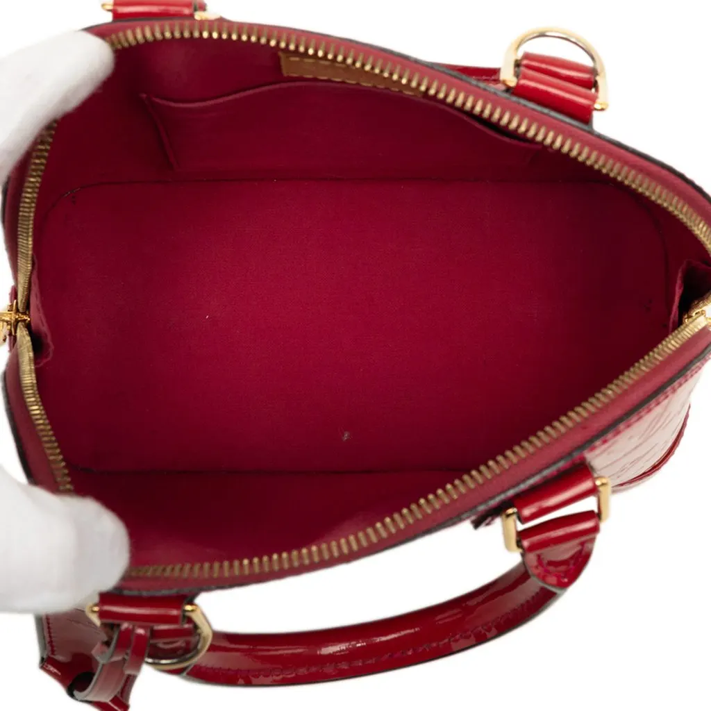 Louis Vuitton Monogram Vernis Alma BB Red Leather Very good - Model View
