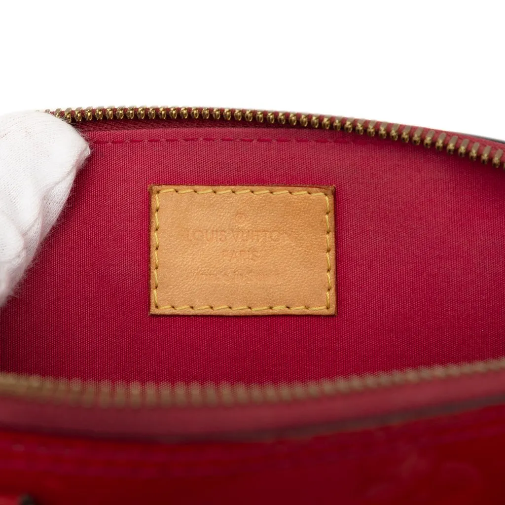 Louis Vuitton Monogram Vernis Alma BB Red Leather Very good - Box View