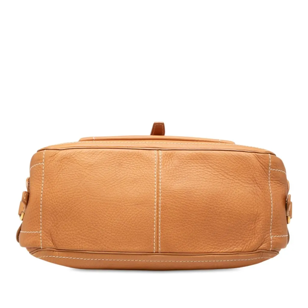 Celine Leather Boogie Handbag Brown Leather Good - Inside View