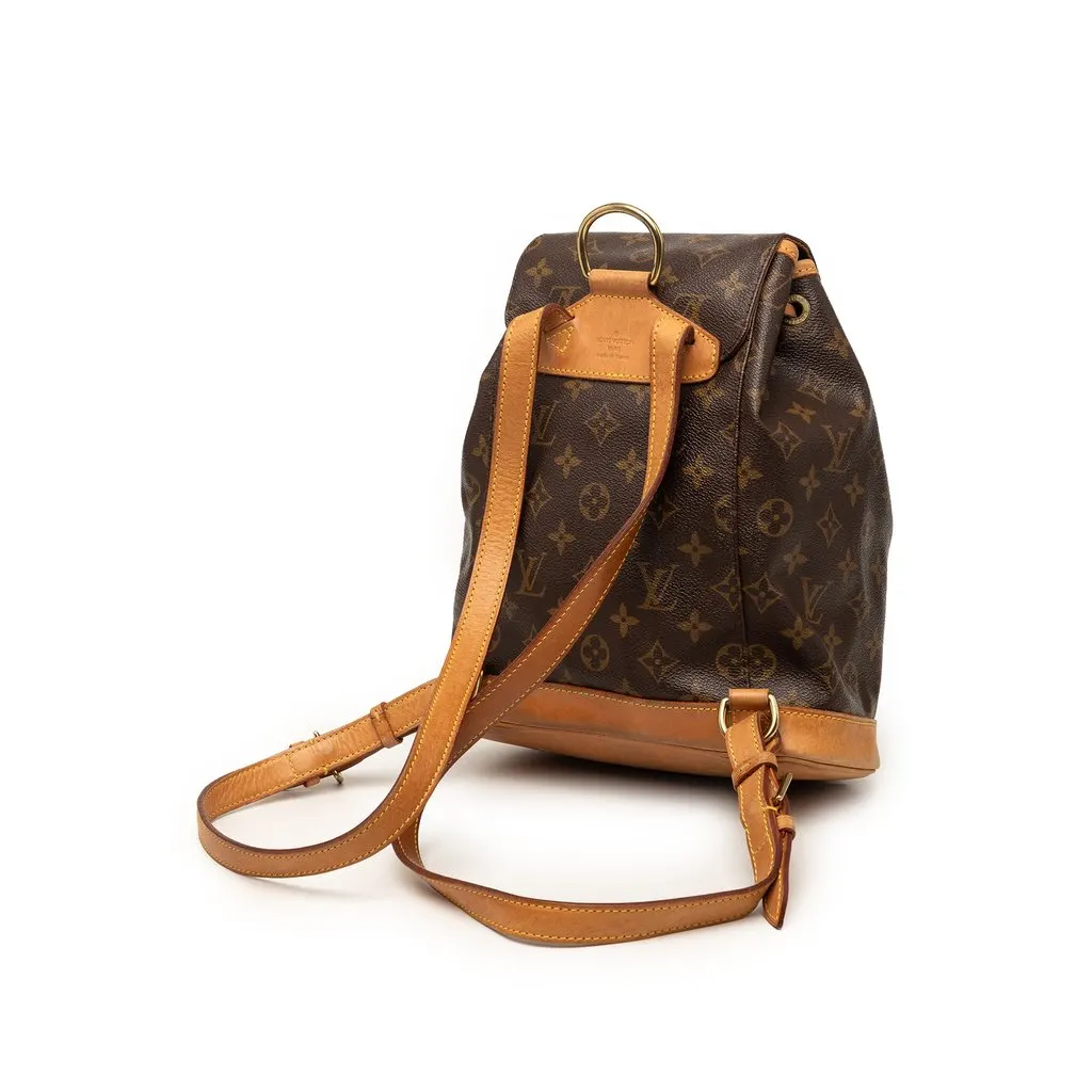 Louis Vuitton Monogram Montsouris PM Brown Good - Back View