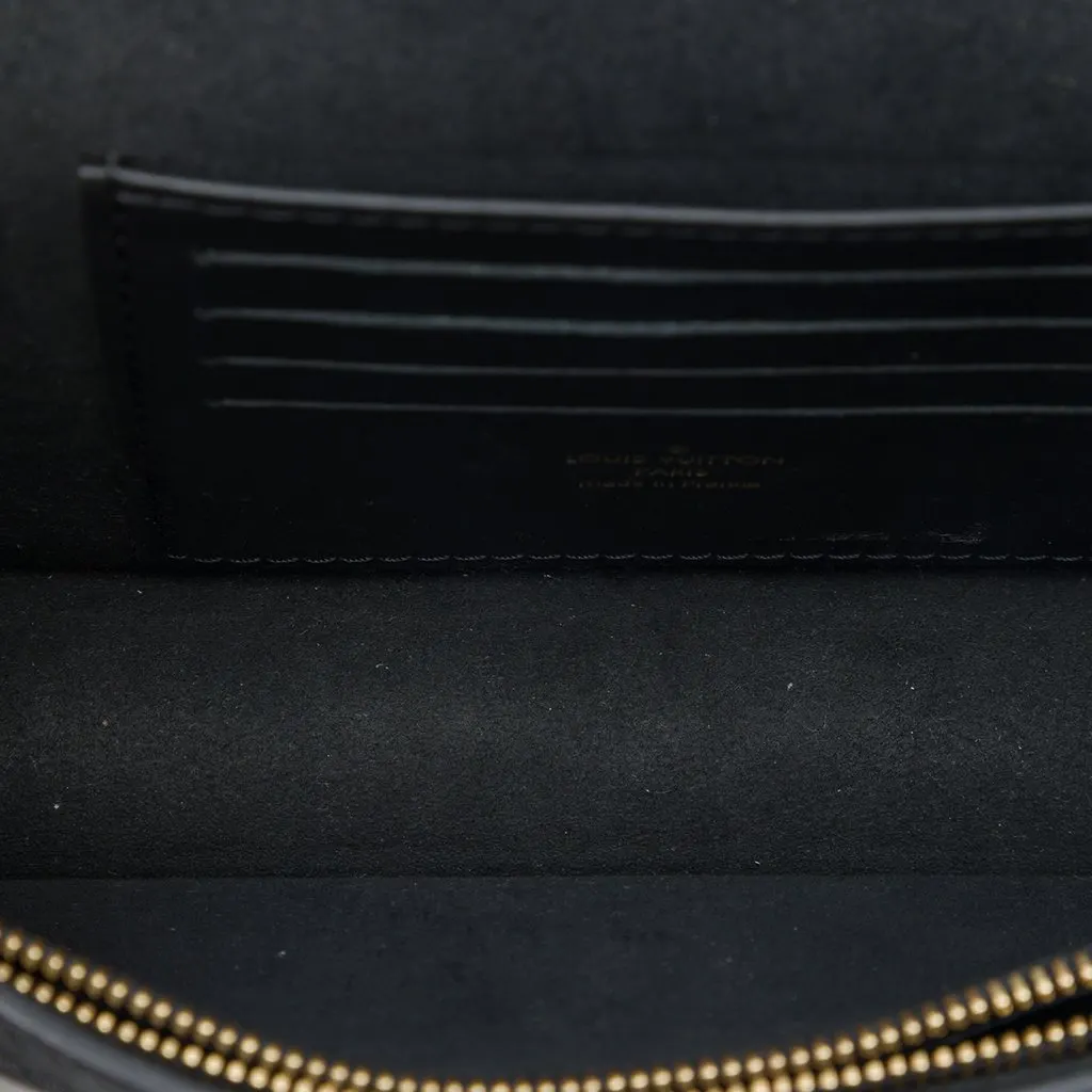 Louis Vuitton Monogram Jacquard Since 1854 Dauphine Chain Wallet Black Canvas Very good - Model View