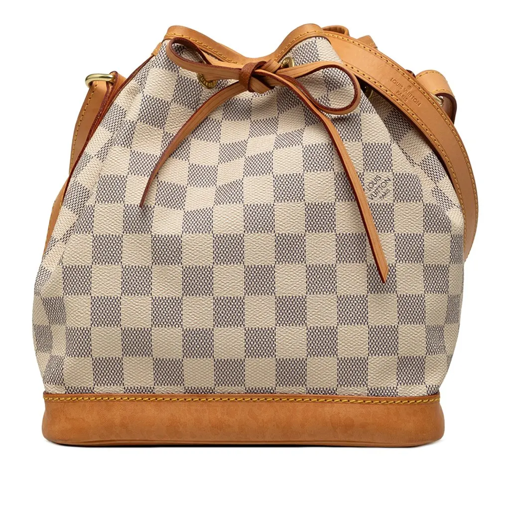 Louis Vuitton Damier Azur Noe BB White Very good - Front View