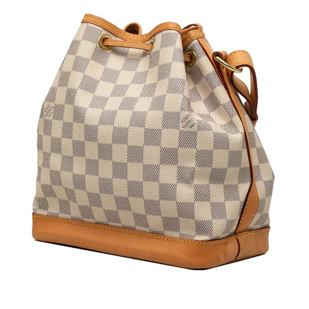Louis Vuitton Damier Azur Noe BB White Very good - Back View