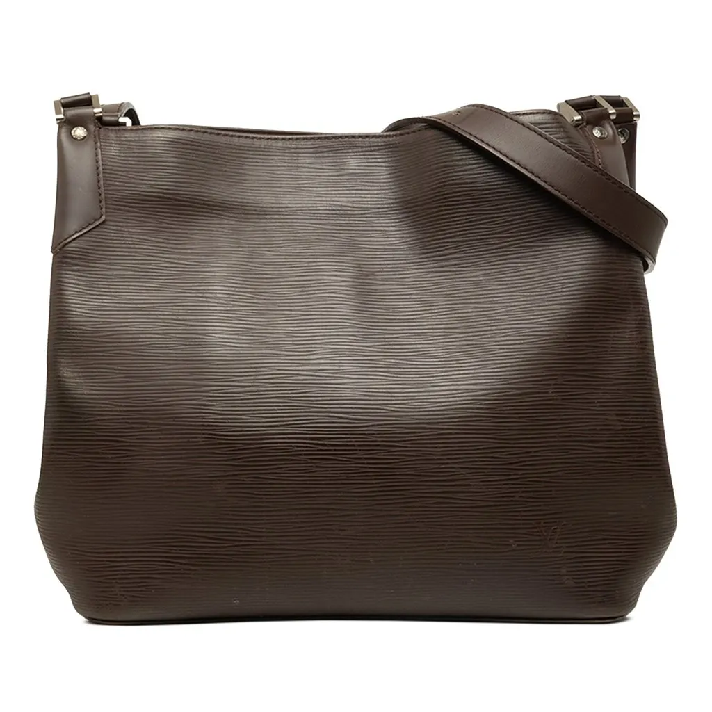 Louis Vuitton Epi Mandara MM Brown Leather Very good - Front View