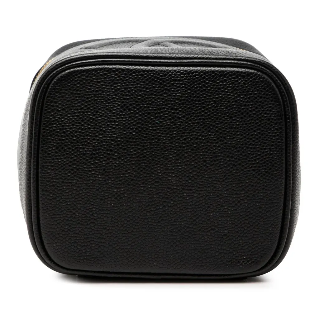 Chanel CC Caviar Vanity Bag Black Leather Very good - Inside View