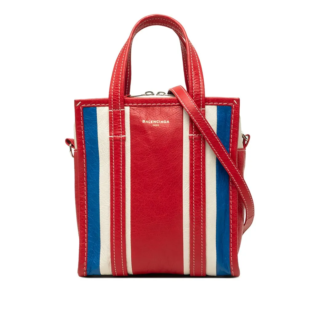 Balenciaga Lambskin Bazar Shopper Satchel XS