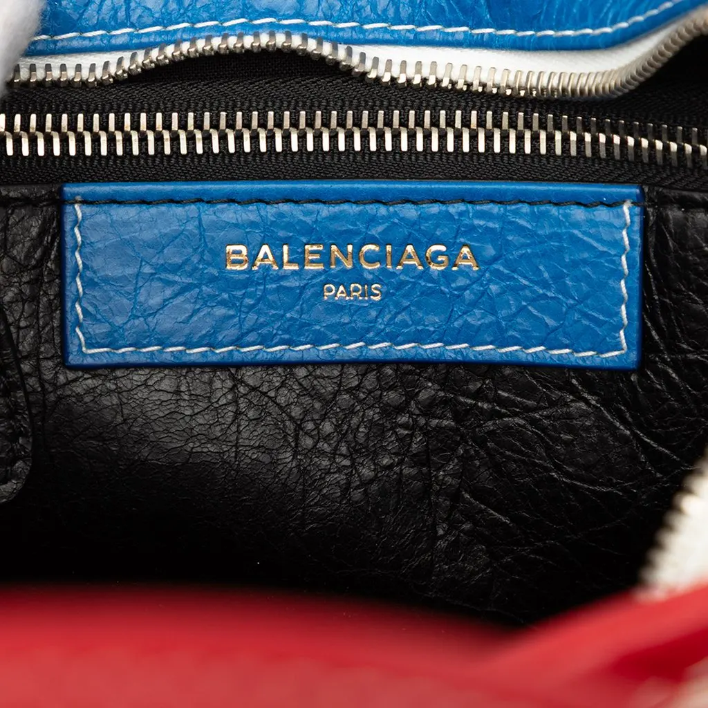 Balenciaga Lambskin Bazar Shopper Satchel XS Red Leather Very good - Box View