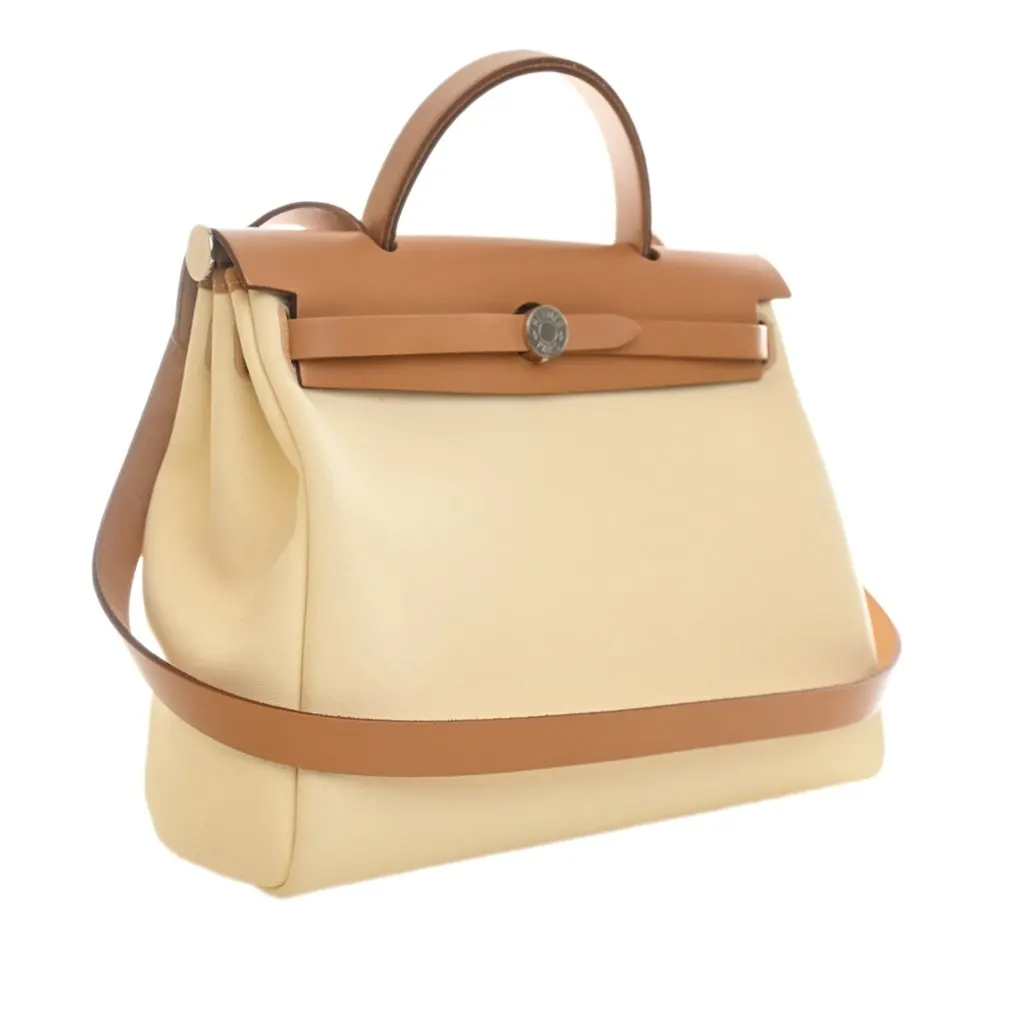 Hermès Toile Herbag Zip 31 Yellow Very good - Inside View