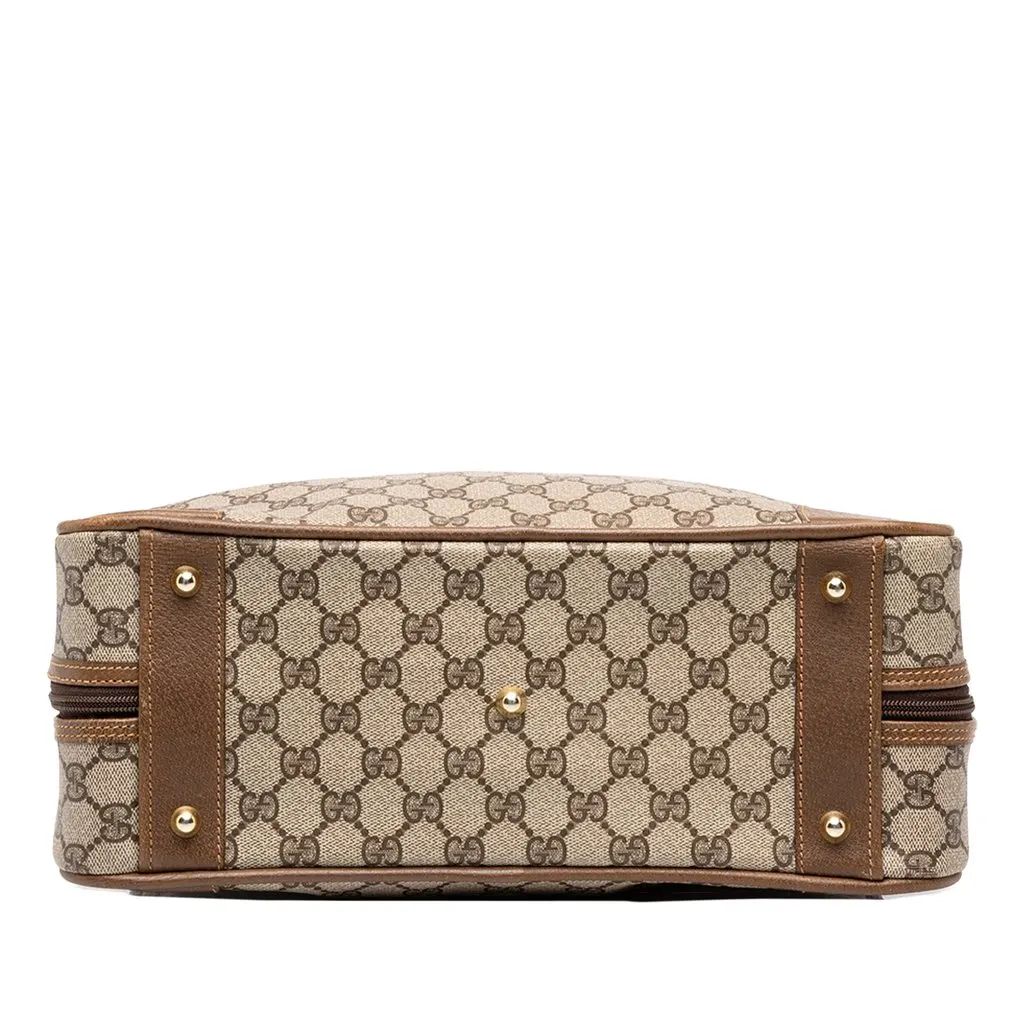 Gucci GG Supreme Handbag Beige Canvas Very good - Inside View