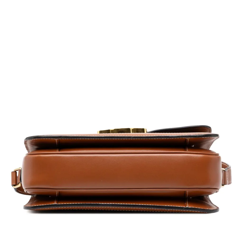 Celine Classique Triomphe Coated Canvas and Calfskin Triomphe Crossbody Brown Canvas Very good - Inside View