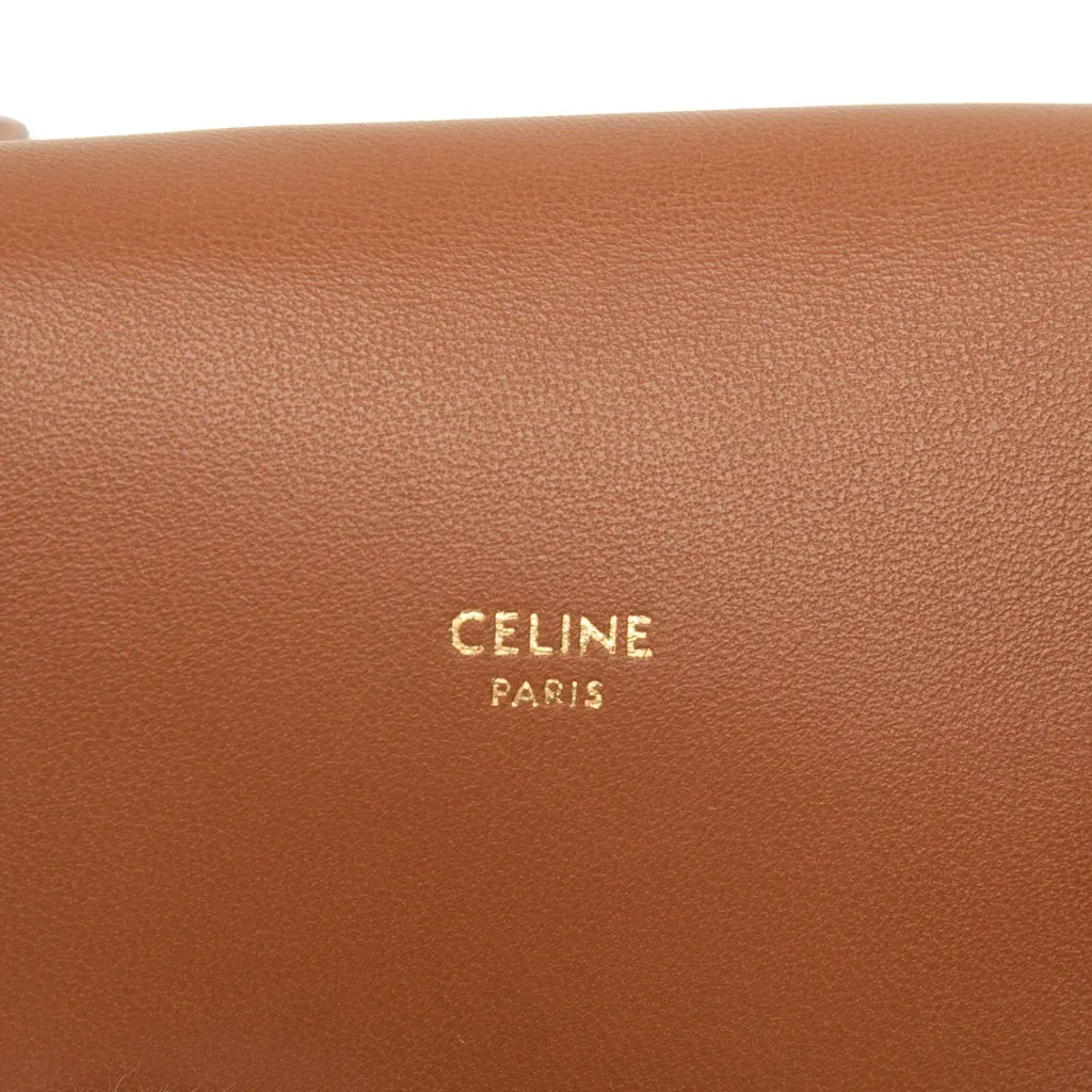 Celine Triomphe Coated Canvas Phone Pouch Flap Crossbody White Very good - Box View