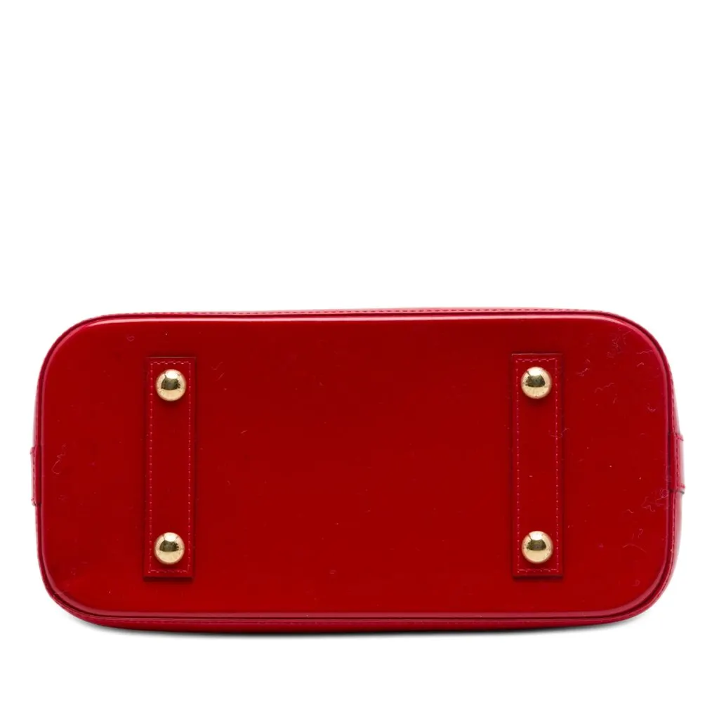 Louis Vuitton Monogram Vernis Alma PM Red Leather Good - Inside View