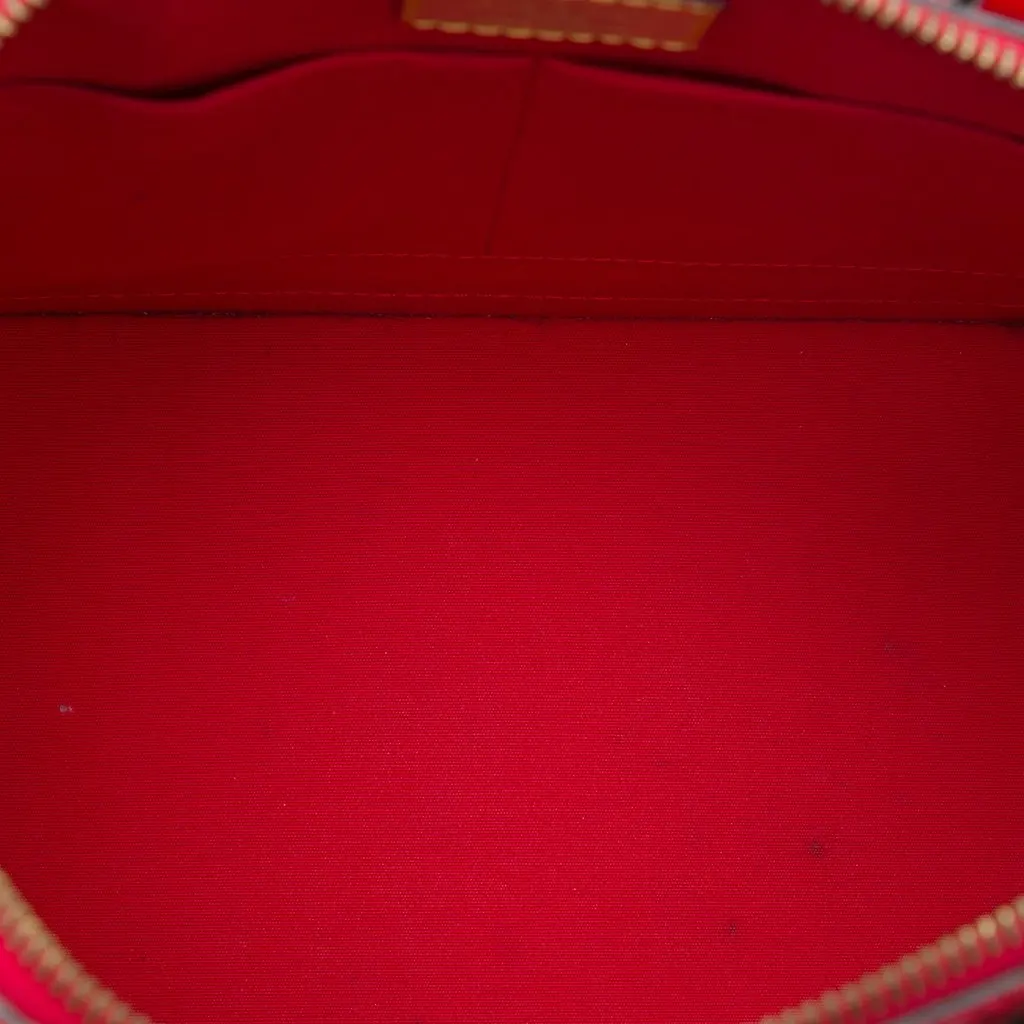 Louis Vuitton Monogram Vernis Alma PM Red Leather Good - Model View