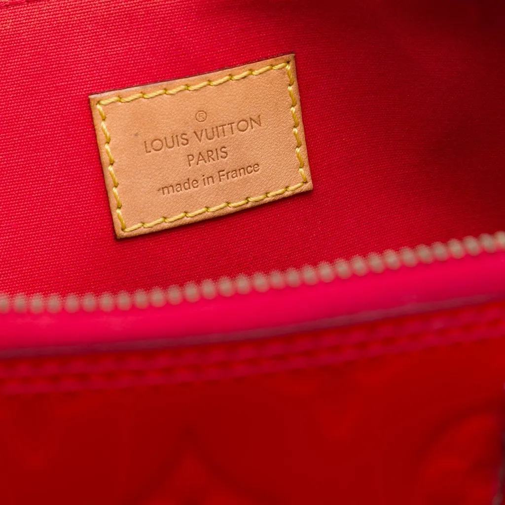 Louis Vuitton Monogram Vernis Alma PM Red Leather Good - Box View