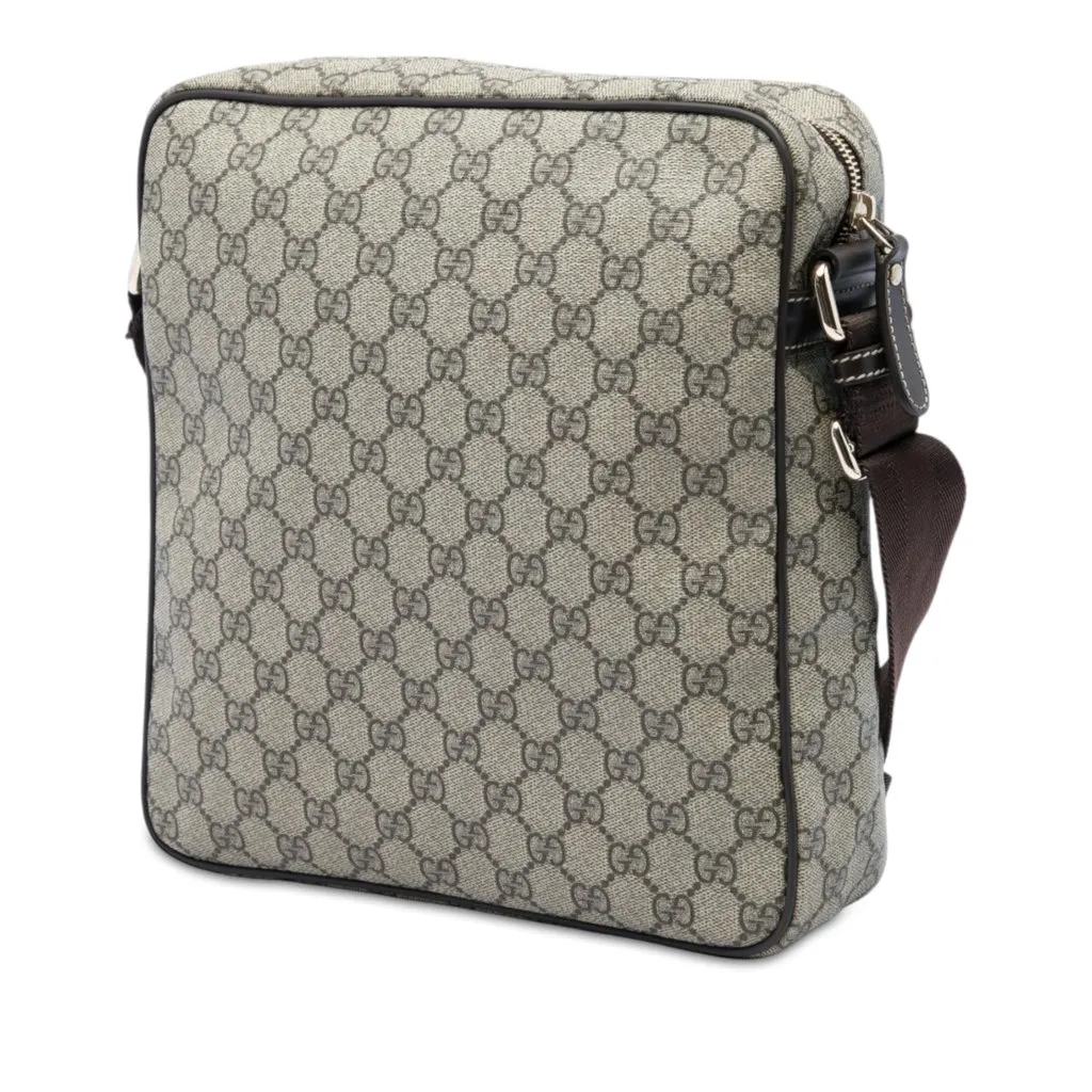Gucci GG Supreme Crossbody Beige Canvas Very good - Back View