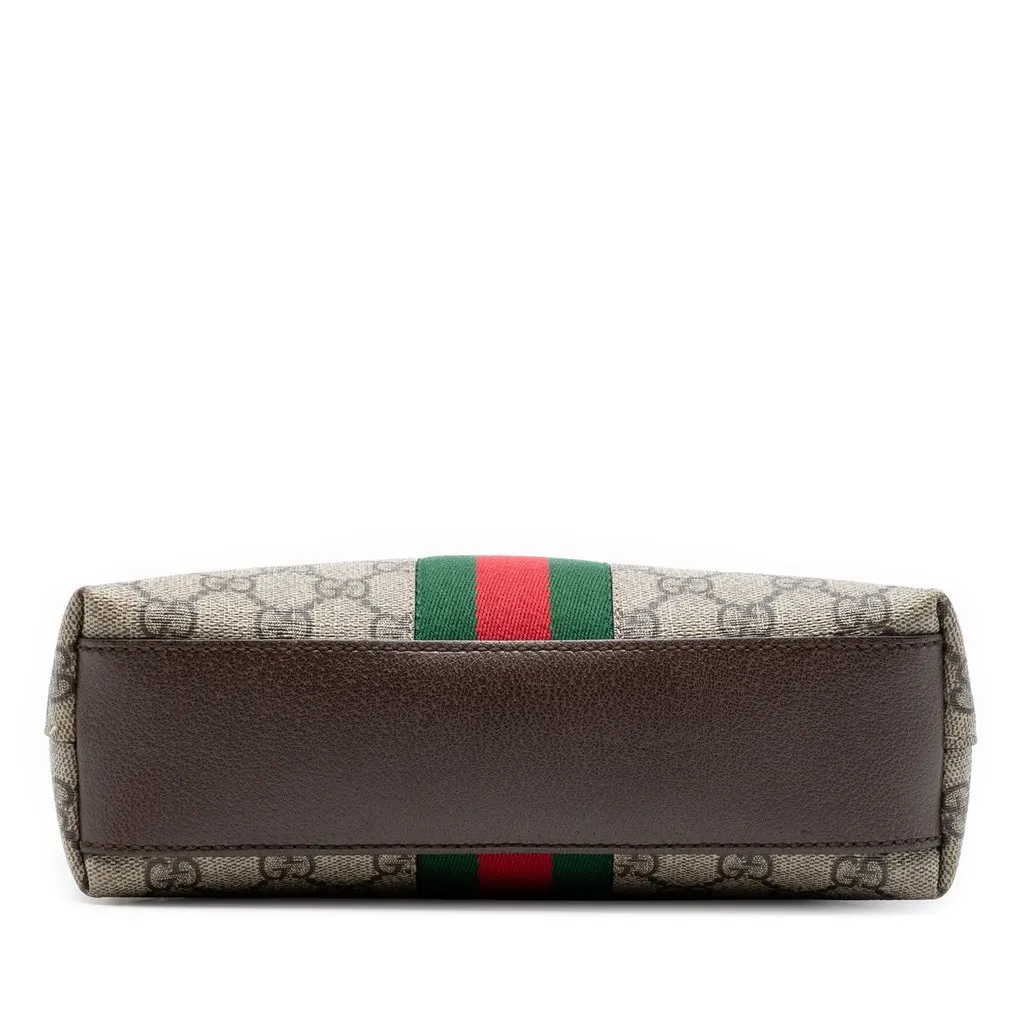 Gucci Small GG Supreme Web Ophidia Dome Crossbody Beige Very good - Inside View