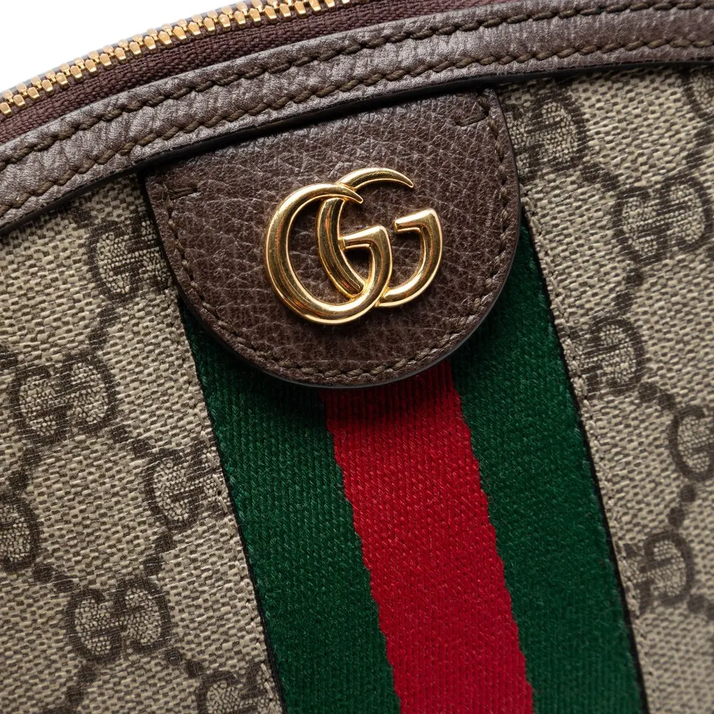 Gucci Small GG Supreme Web Ophidia Dome Crossbody Beige Very good - Box View
