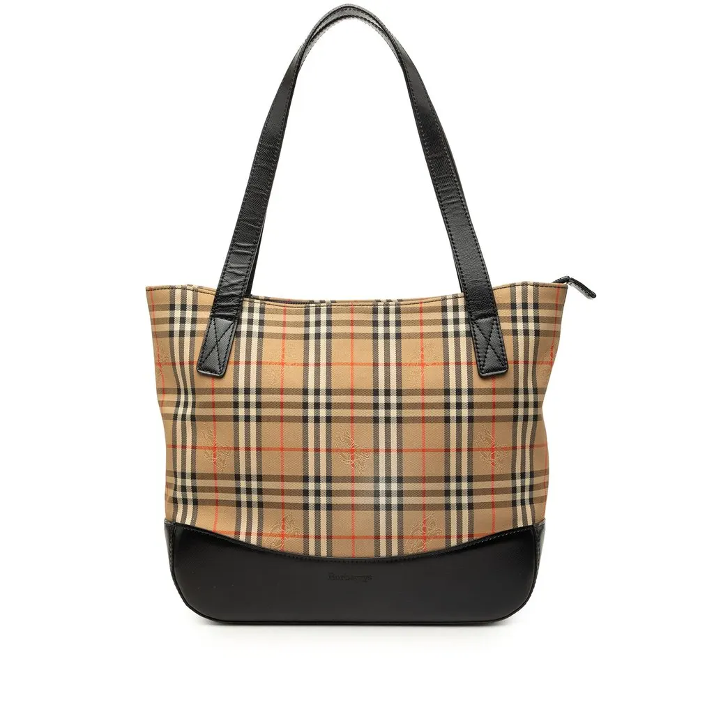 Burberry Haymarket Check Canvas Tote