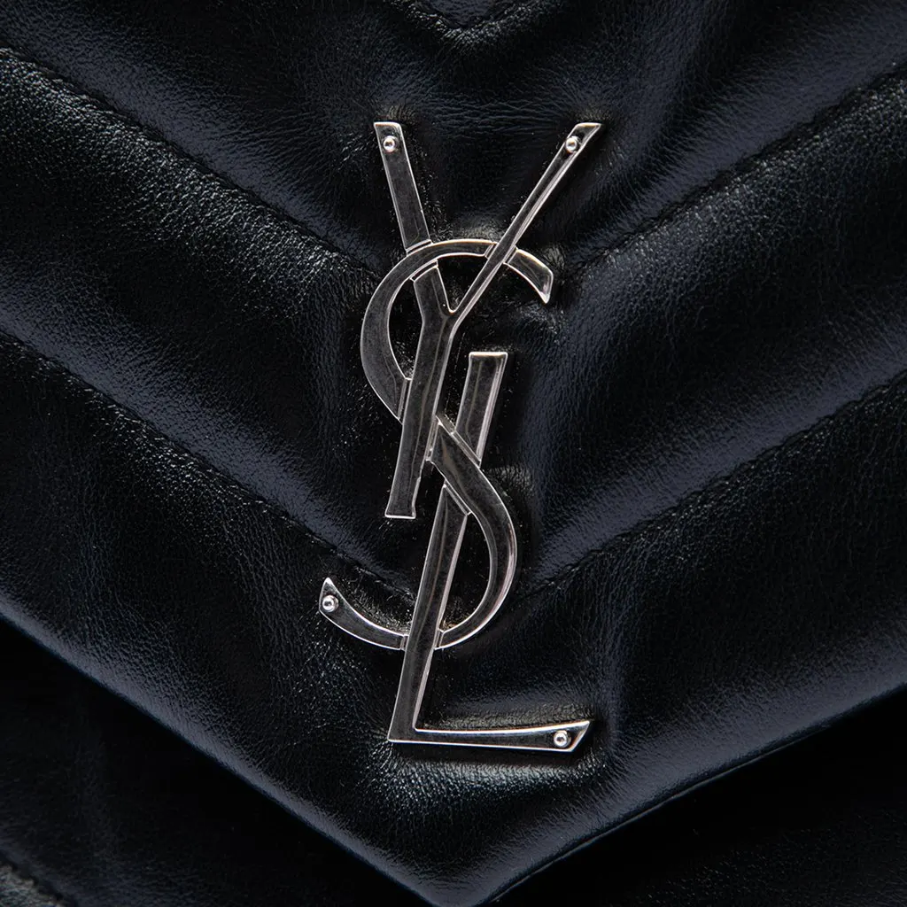 Saint Laurent Matelasse Calfskin Monogram LouLou Document Clutch Black Leather Very good - Box View