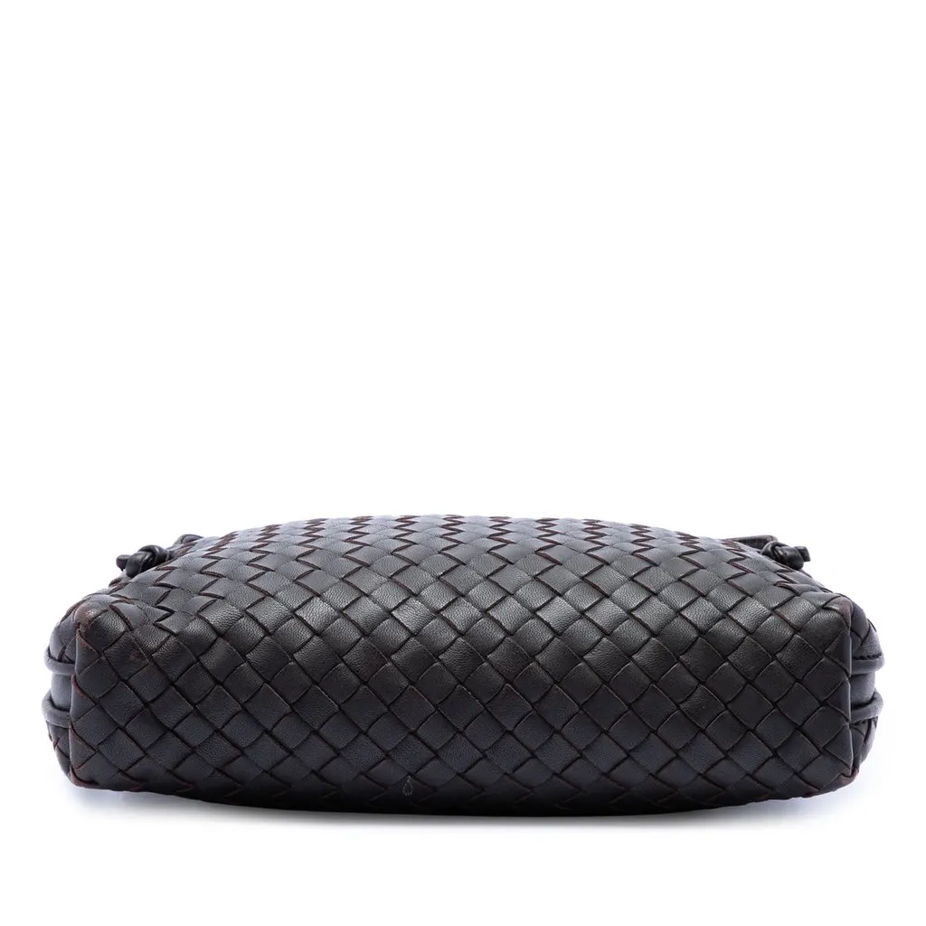 Bottega Veneta Nappa Intrecciato Nodini Crossbody Brown Leather Very good - Inside View