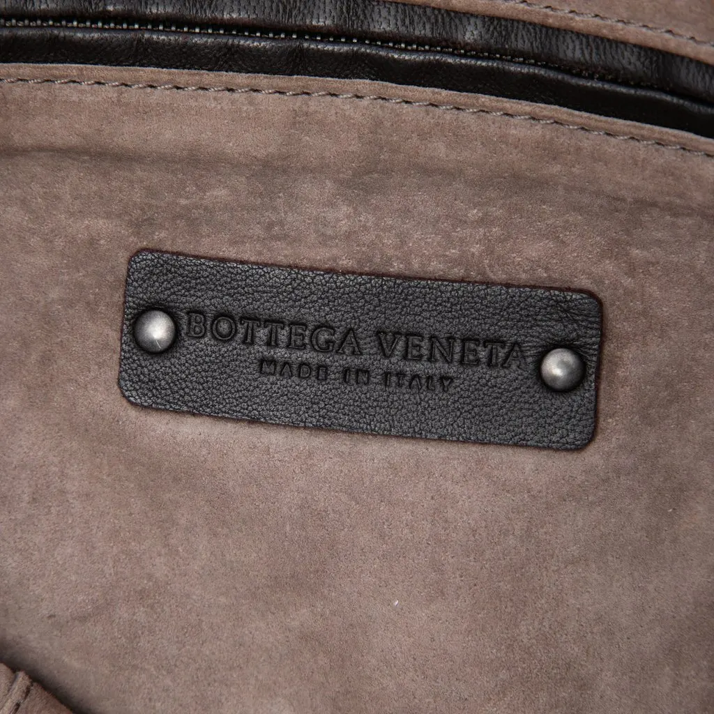 Bottega Veneta Nappa Intrecciato Nodini Crossbody Brown Leather Very good - Box View
