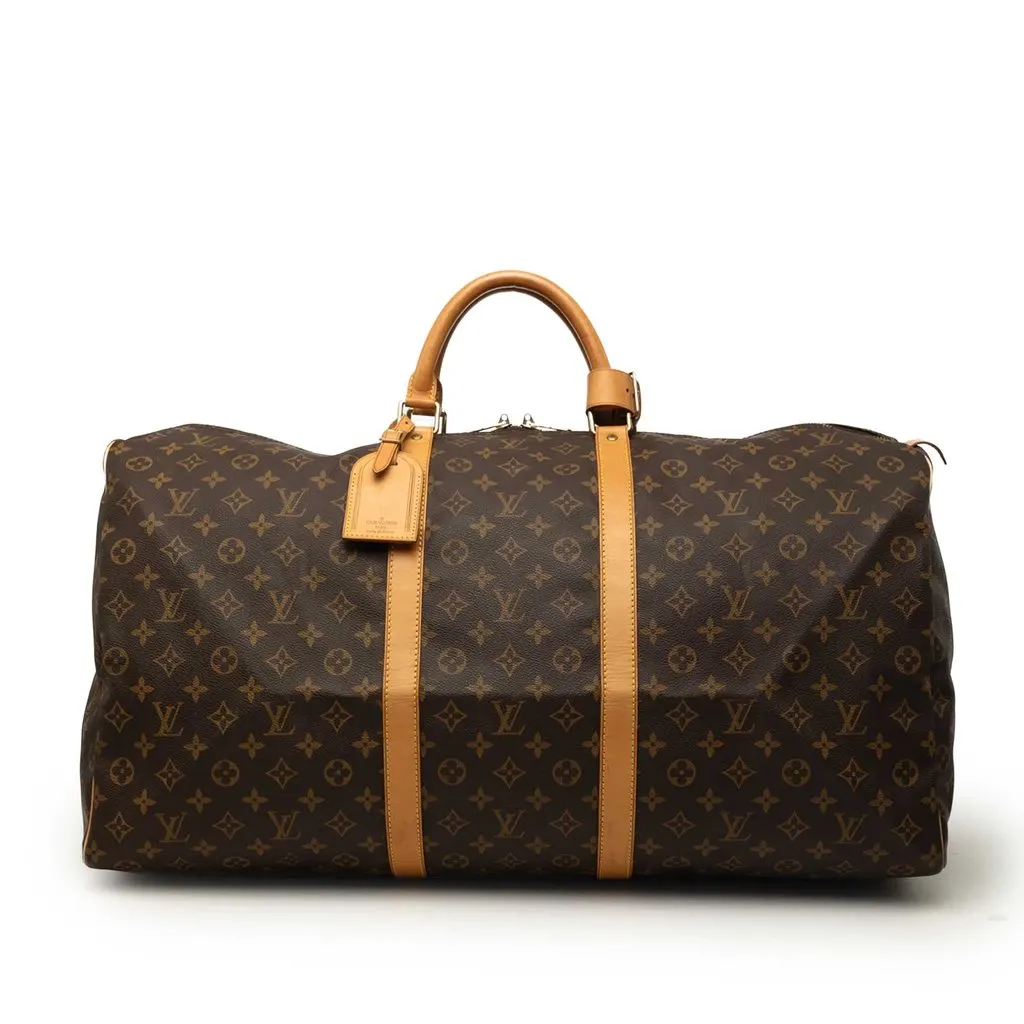 Louis Vuitton Monogram Keepall 60 Brown Canvas Very good - Front View