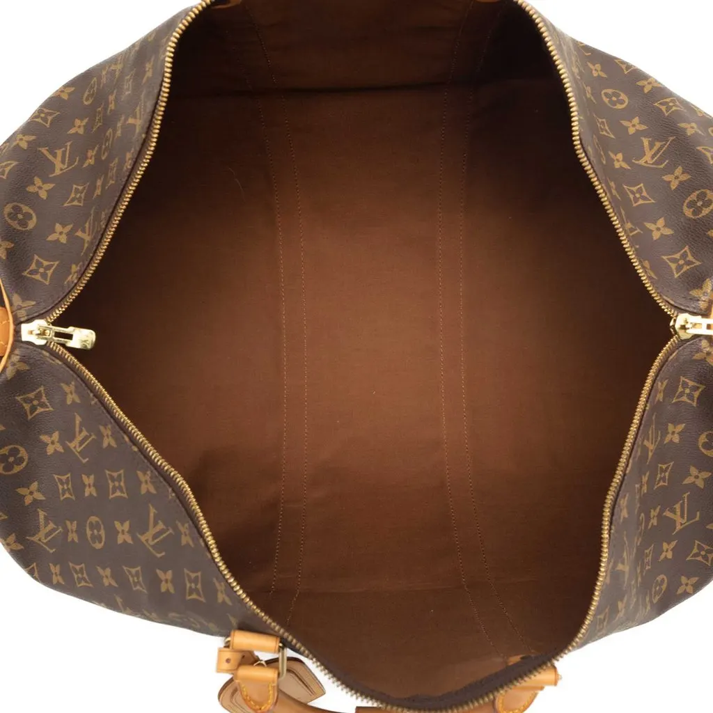 Louis Vuitton Monogram Keepall 60 Brown Canvas Very good - Model View