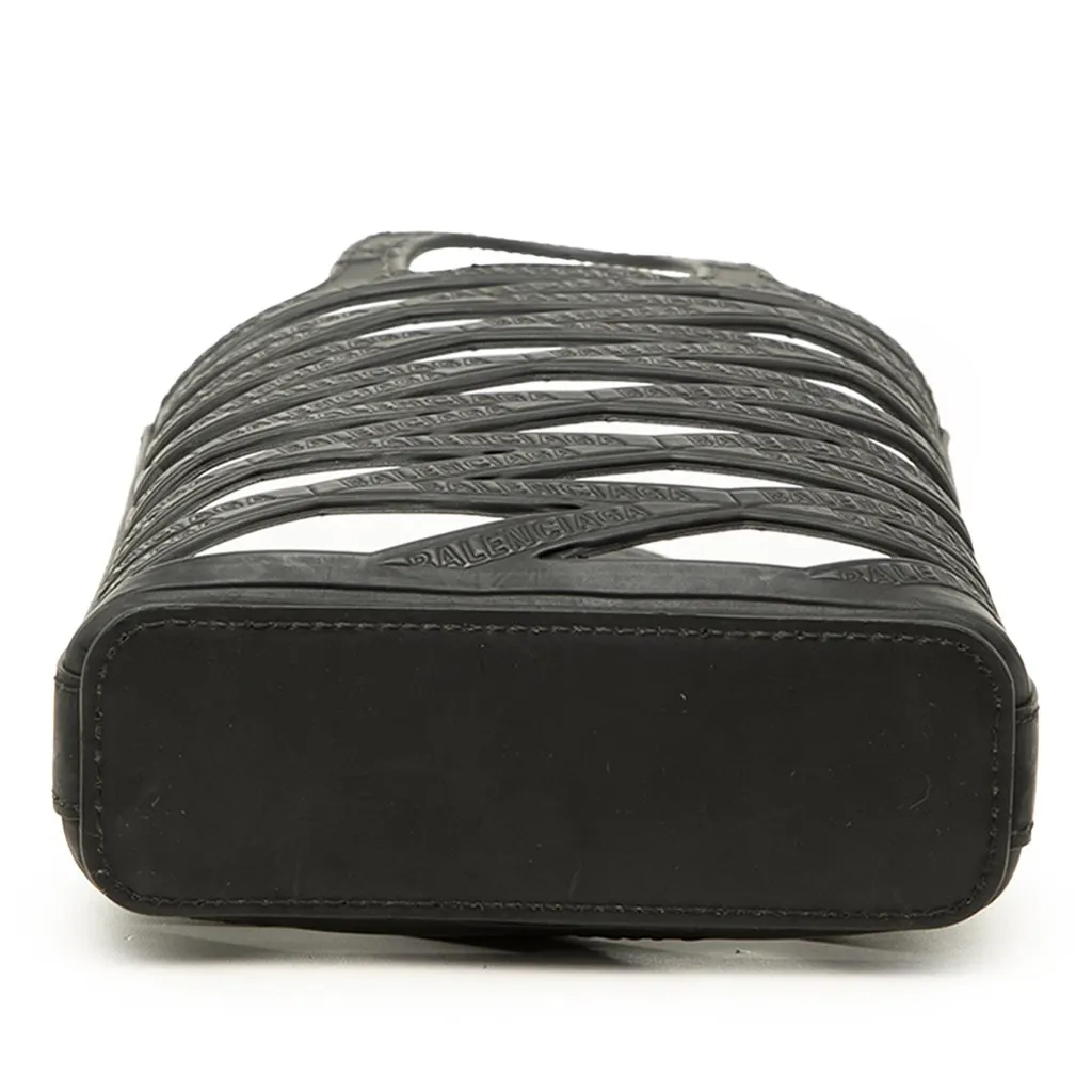 Balenciaga Leather Neo Basket Phone Holder Black Leather Very good - Inside View