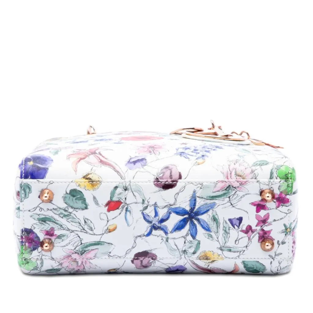Dior Small Calfskin Florilegio My ABCDior Lady Dior White Leather Very good - Inside View
