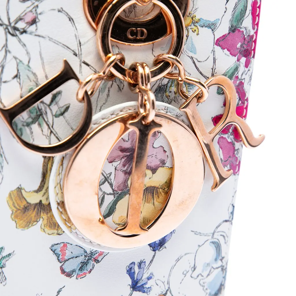 Dior Small Calfskin Florilegio My ABCDior Lady Dior White Leather Very good - Box View