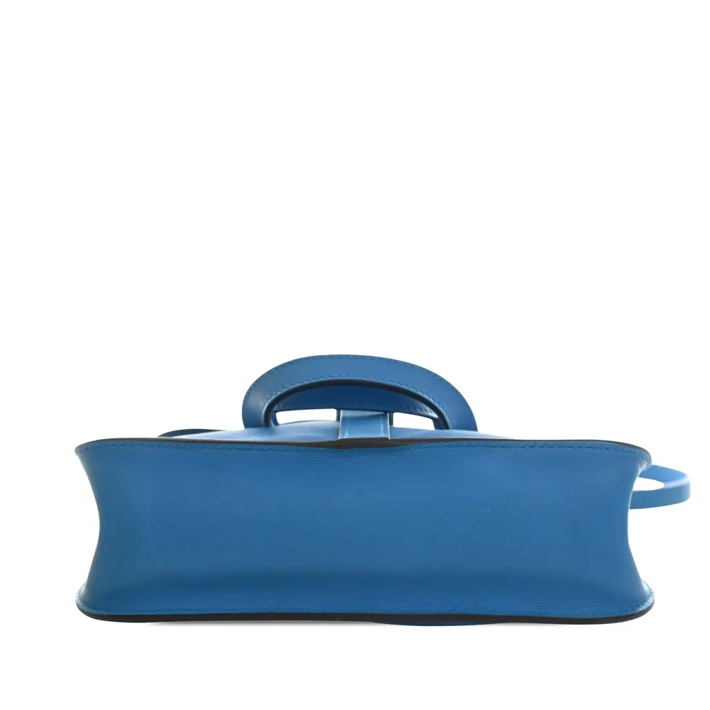 Hermès Mini Swift Halzan 22 Blue Leather Very good - Inside View