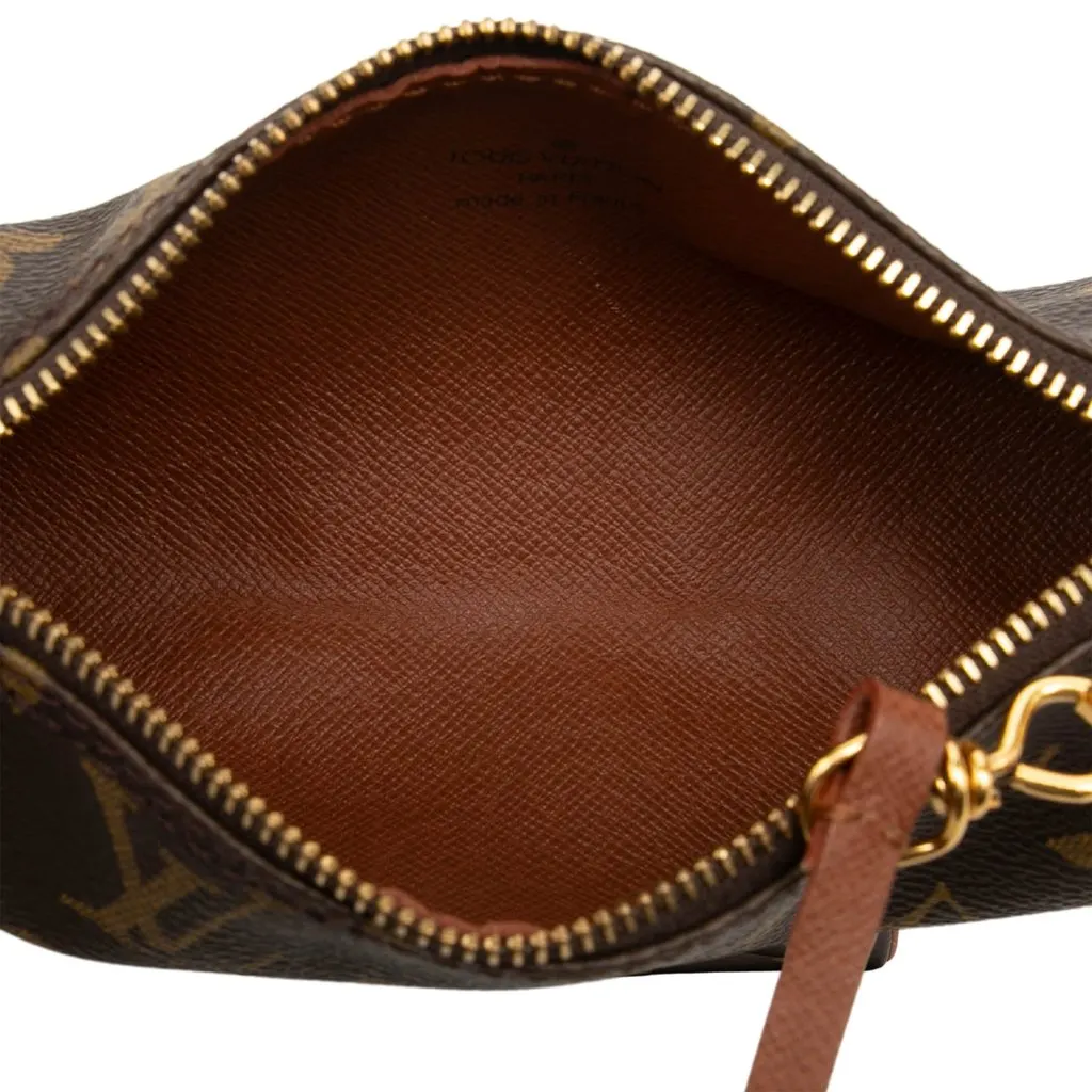 Louis Vuitton Monogram Papillon Pochette Brown Very good - Model View