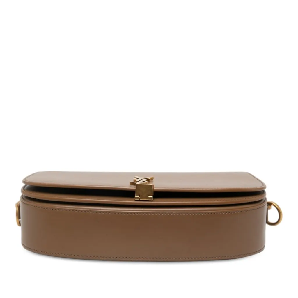 Saint Laurent Calfskin Voltaire Top Handle Bag Brown Leather Very good - Inside View