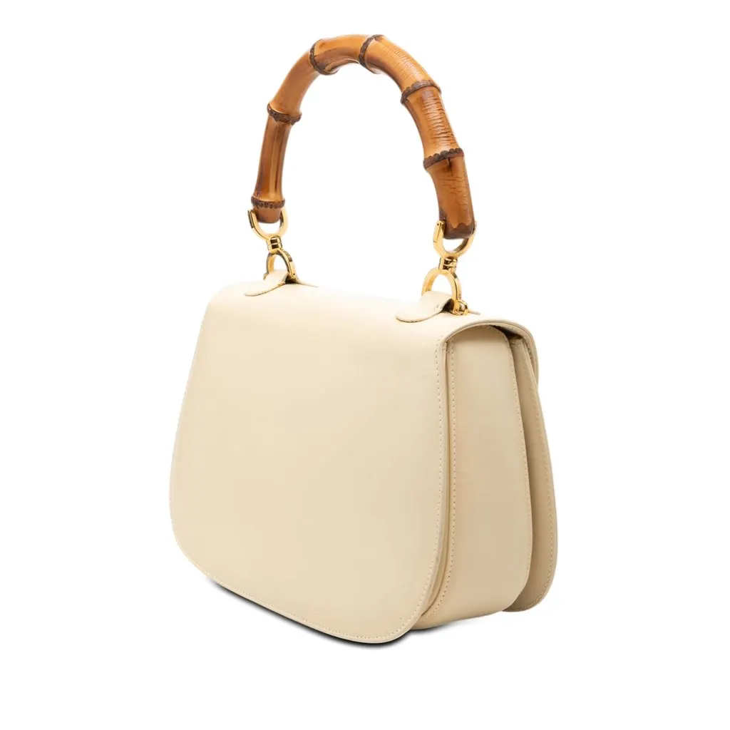Gucci Calfskin Bamboo Night Brown Leather Very good - Back View