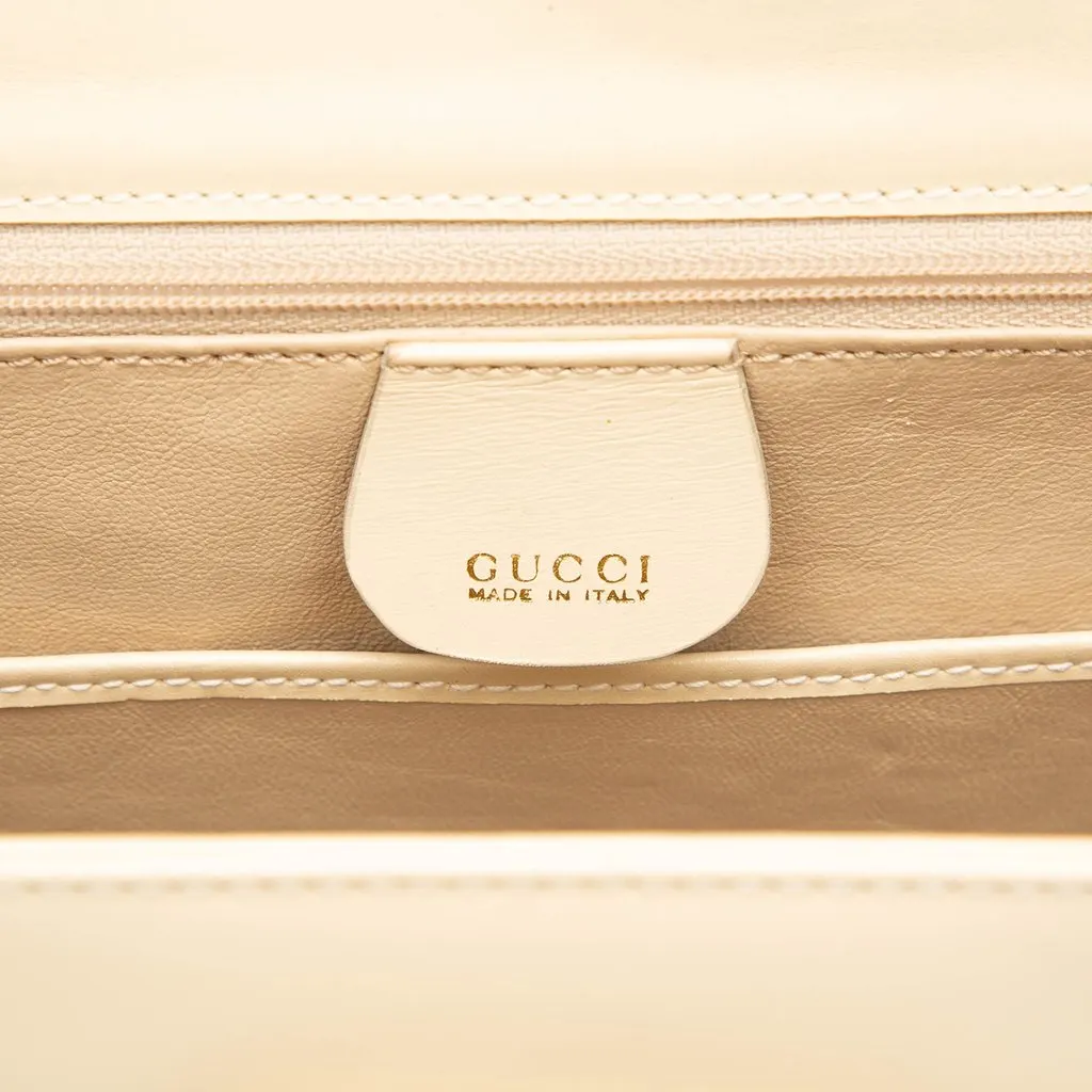 Gucci Calfskin Bamboo Night Brown Leather Very good - Box View